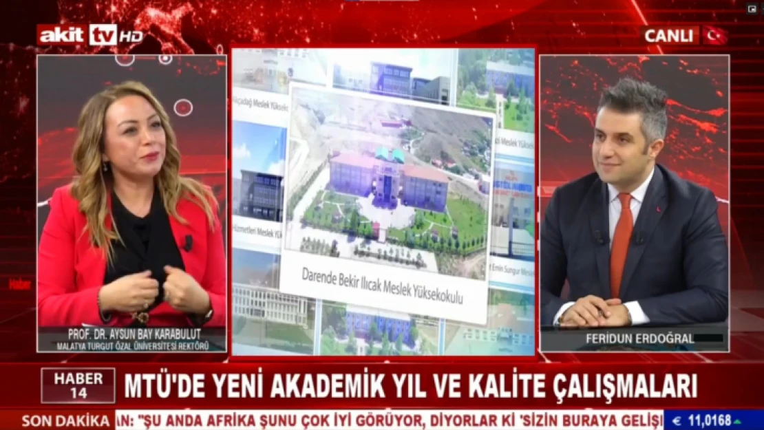 Rektör Karabulut Gün Ortası Programının Konuğu Oldu