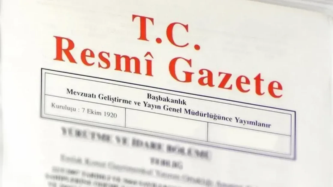 Resmi Gazetede Bugün