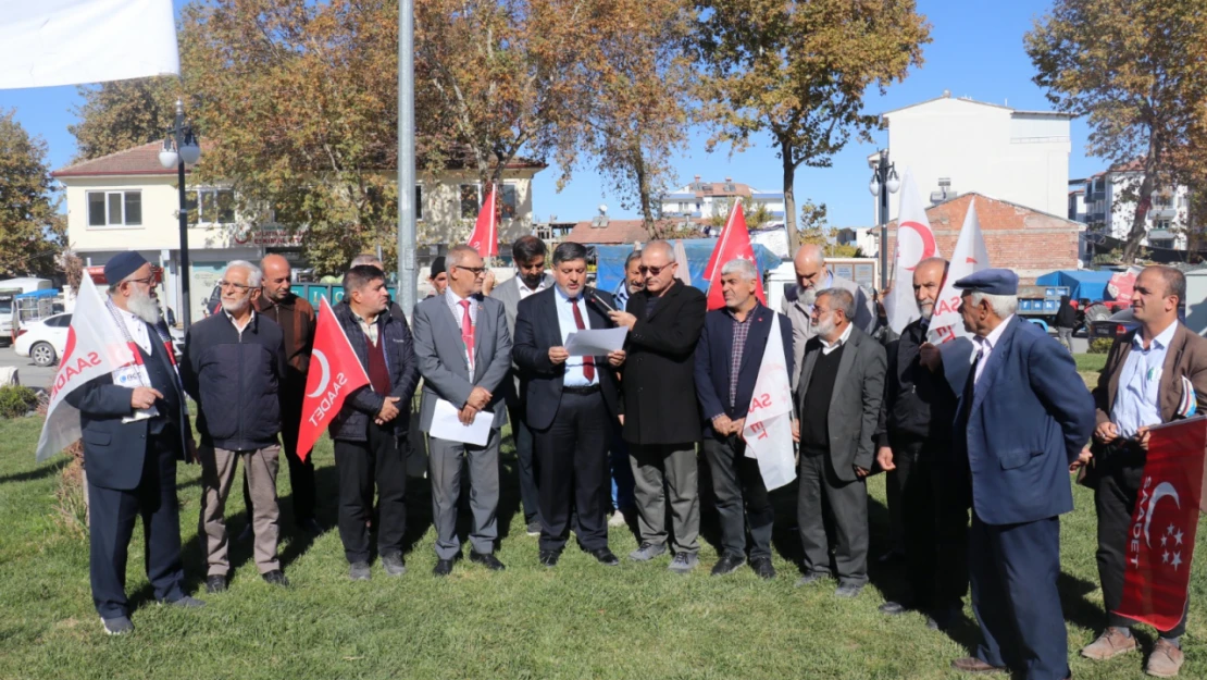 Saadet Partisi  çiftçilerin karşılaştığı ekonomik zorluklara dikkat çekti.