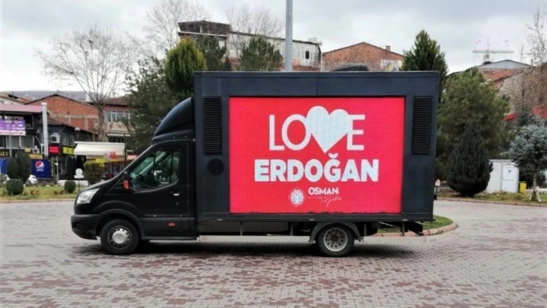 Stop Erdoğan İfadesine Battalgazi Belediyesinden kapak: 'Love Erdoğan' ve 'Canımız Erdoğan'