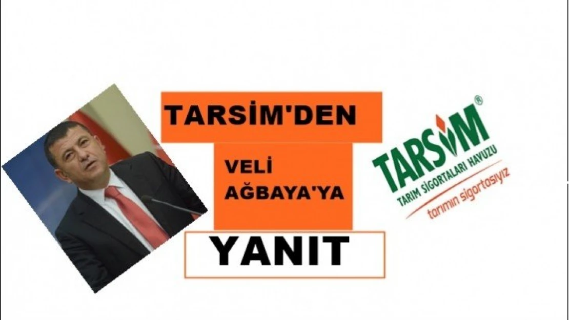 Tarsim'den Veli Ağbaba'ya Yanıt Gecikmiyor