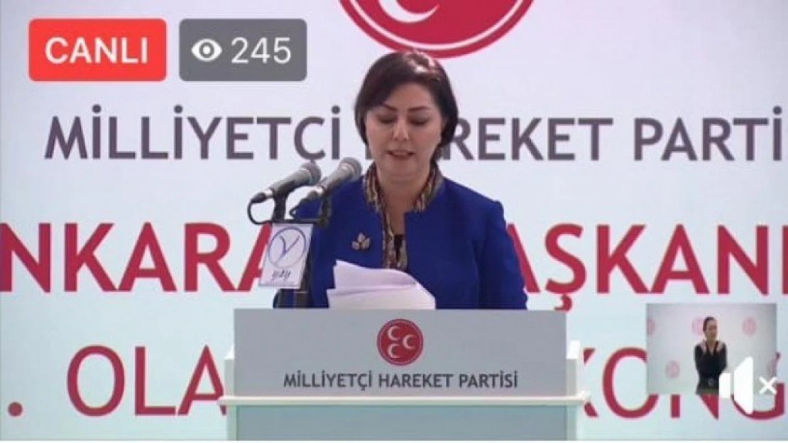 Taşlıçay, MHP Kadın Kolları Genel Koordinatörlüğü görevinden ayrıldı