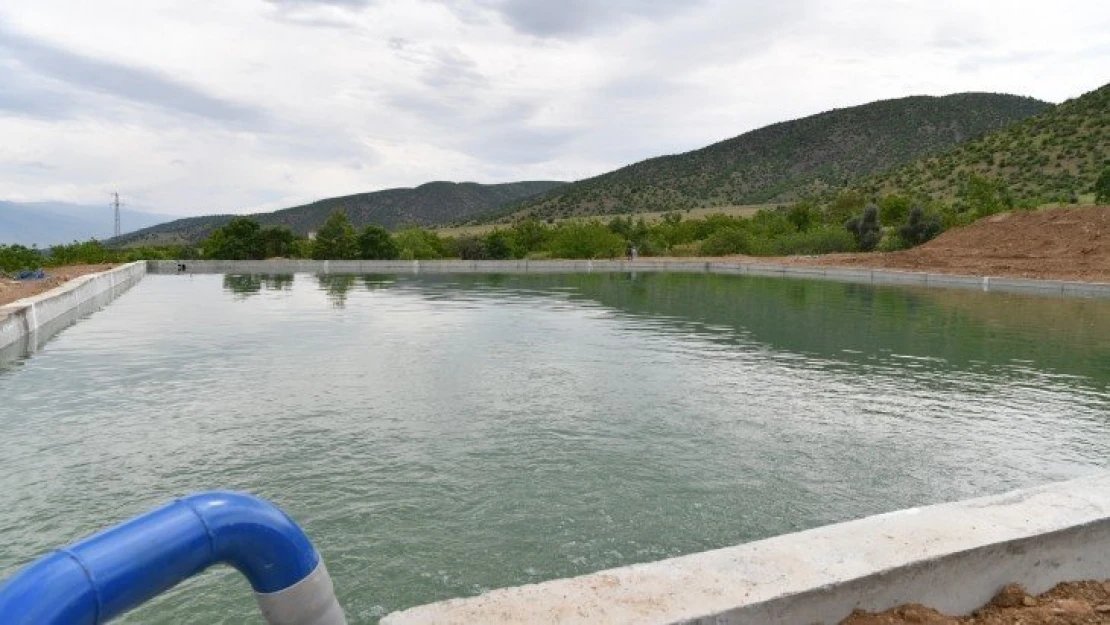 Taşmış'a Kapalı Sistem Sulama Kanalı İnşa Edildi