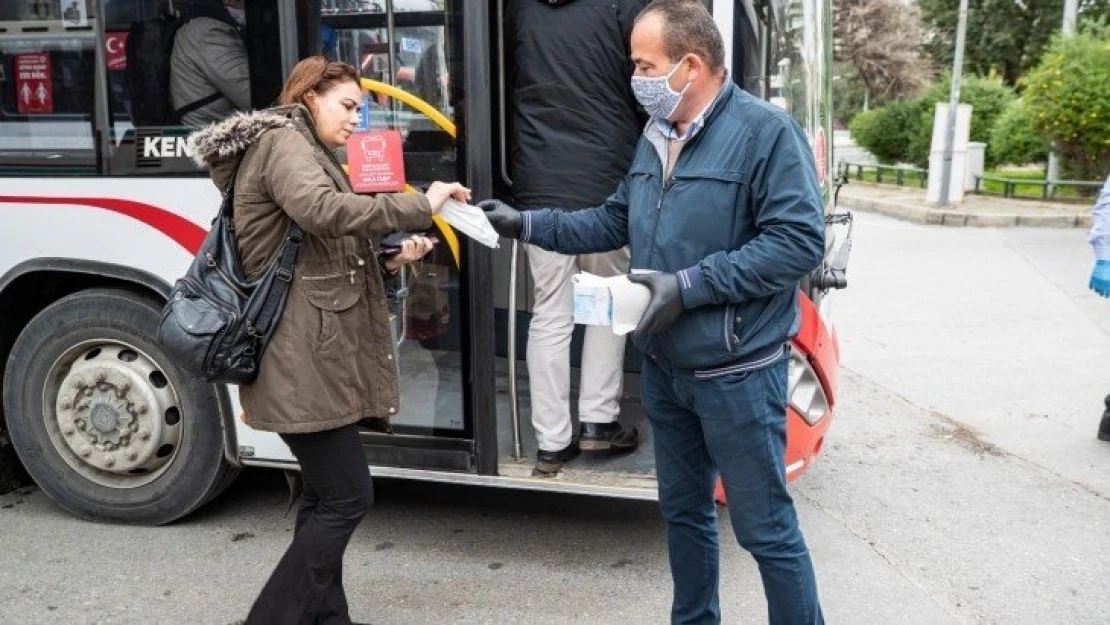 Toplu ulaşımda ücretsiz maske desteği