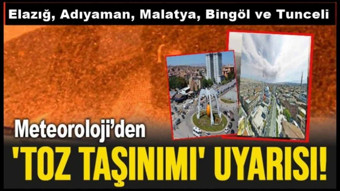 Toz Taşınımı ile İlgili Meteorolojik Değerlendirme