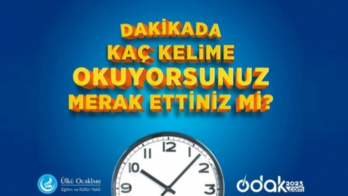 Ülkü Ocaklarından anlayarak hızlı okuma yazılımı: Odak 2023