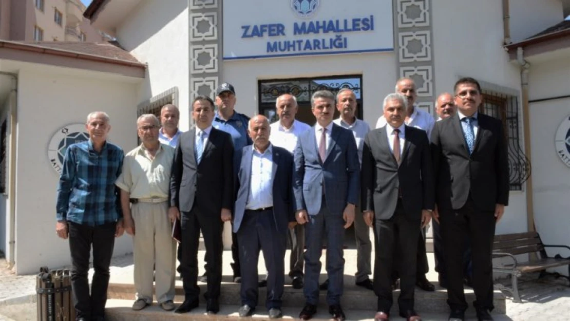 Vali Aydın Baruş Fırat Çöşnük ve Zafer Mahallerini Ziyaret Etti