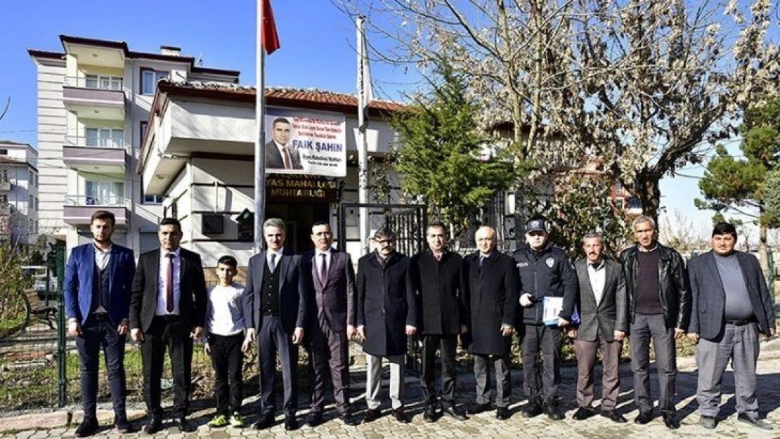 Vali Baruş'tan İnönü ve İlyas Mahalle Muhtarlarına Ziyaret