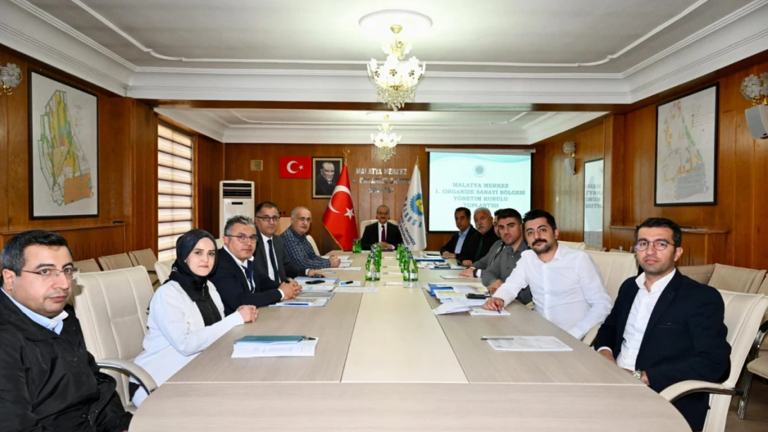 Vali Seddar Yavuz Başkanlığında I.OSB Olağan Yönetim Kurulu Toplantısı Gerçekleştirildi