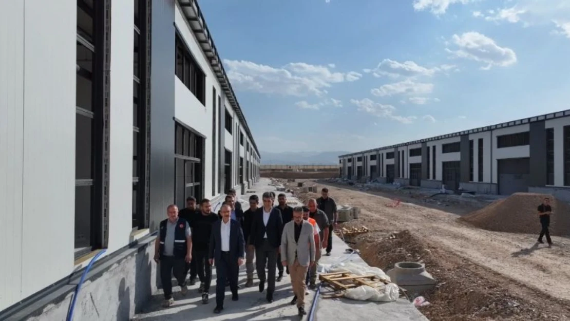 Vali Seddar Yavuz Yeni Sanayi Sitesi'nde İncelemelerde Bulundu