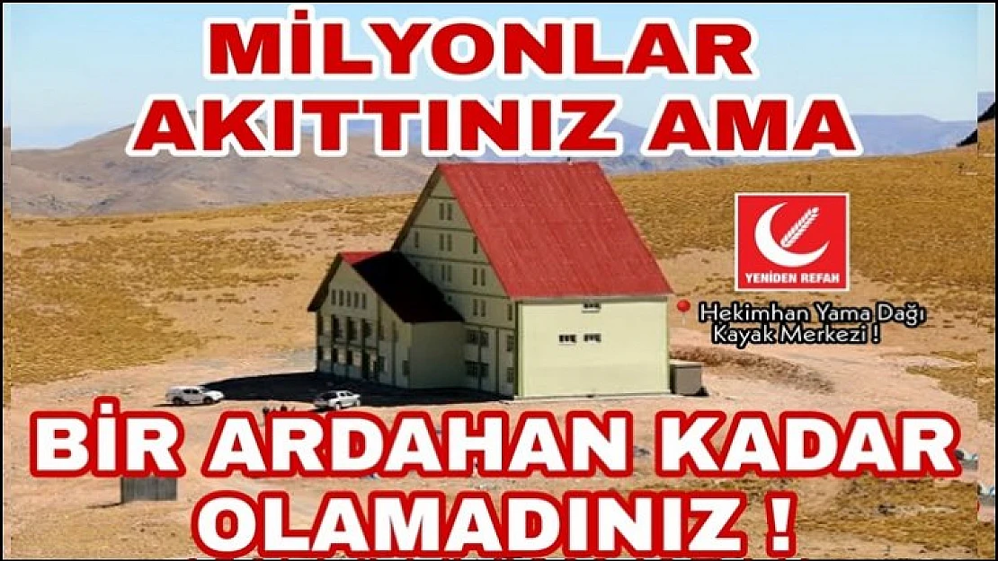 Yama Dağı Kayak Merkezi İçin Milyonlar Akıttınız Ama Bir Ardahan Kadar Olamadınız !