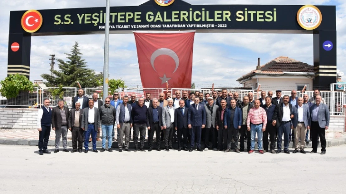 Yeşiltepe Galericiler Sitesi Kooperatifi'nden teşekkür plaketi