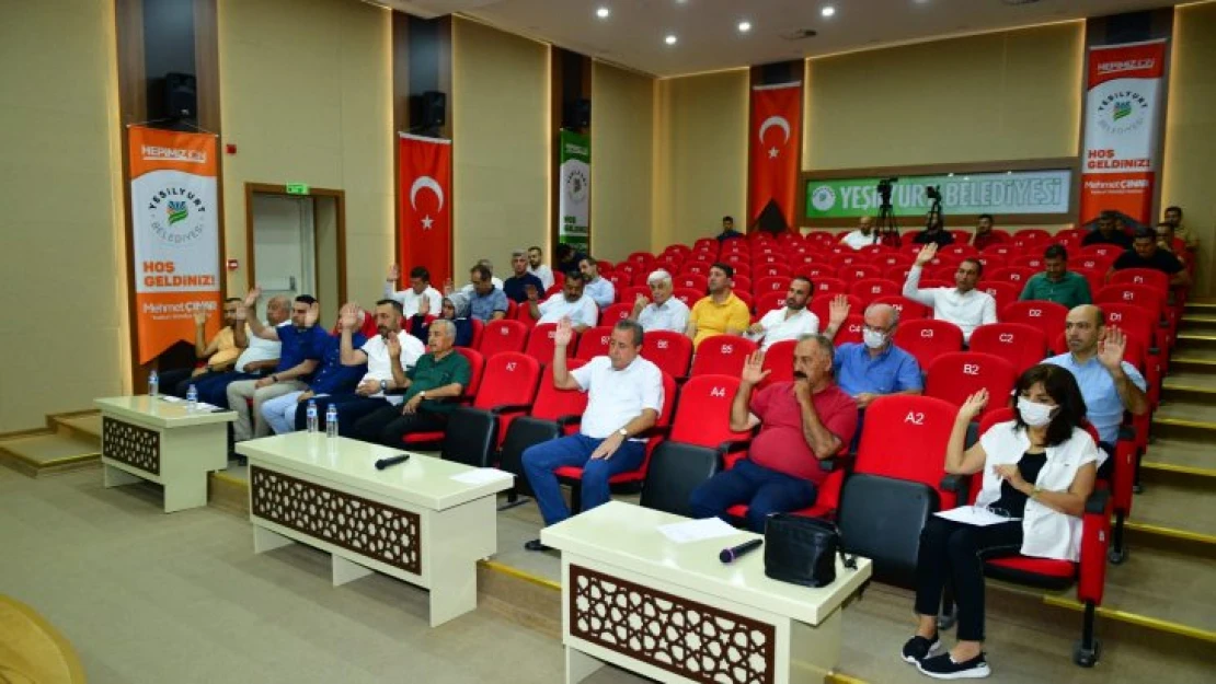 Yeşilyurt Belediye Meclisi Ağustos Ayı Çalışmalarını Tamamladı