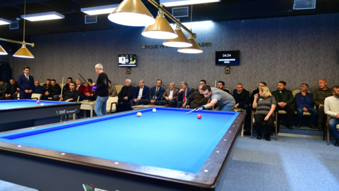 Yeşilyurt Belediyesi 1.Ödüllü 3 Bant Bilardo Şampiyonası Başladı