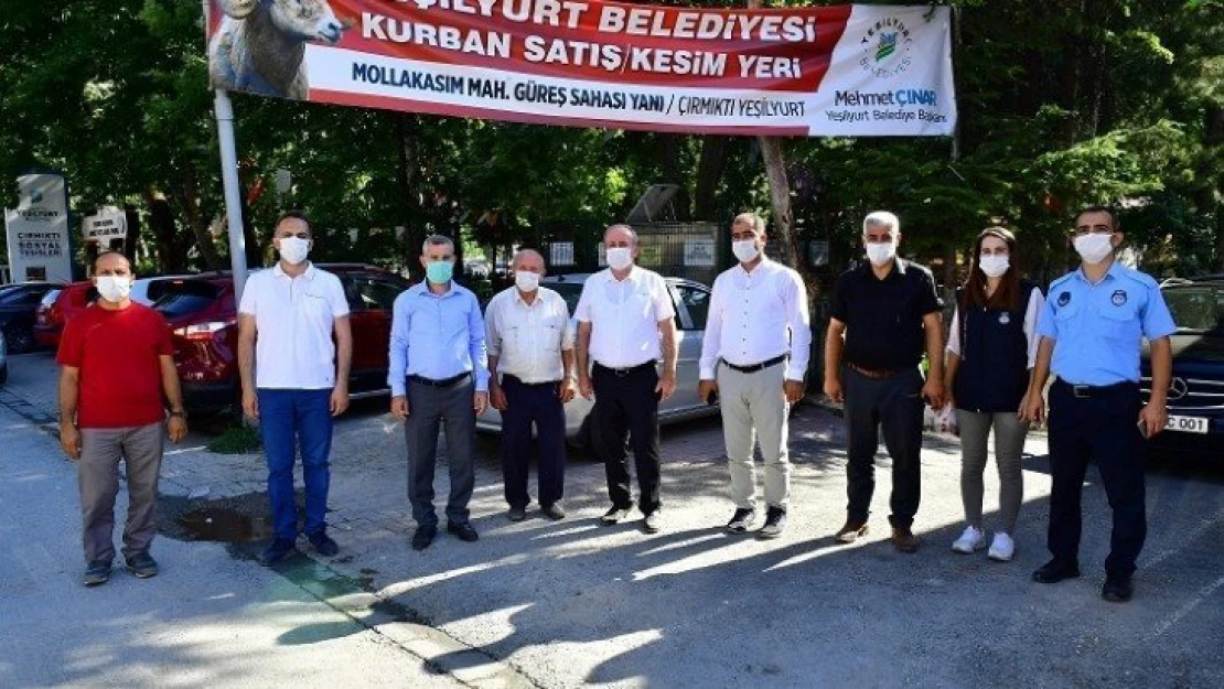 Yeşilyurt'ta Kurban Satış Ve Kesim Yerlerinde Hazırlıklar Tamamlandı