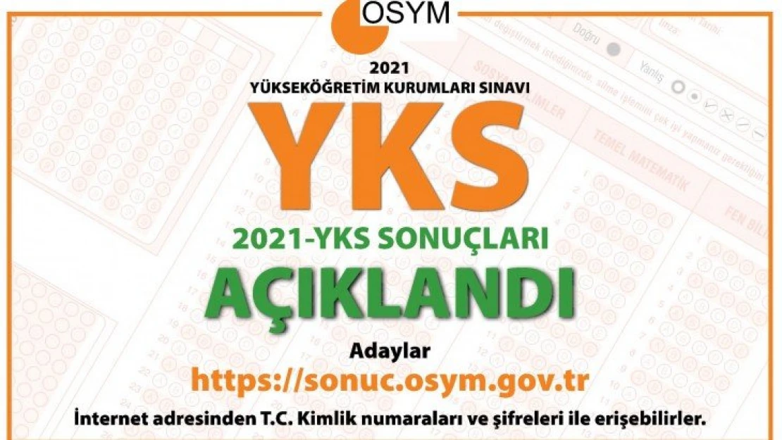 YKS sonuçları açıklandı!