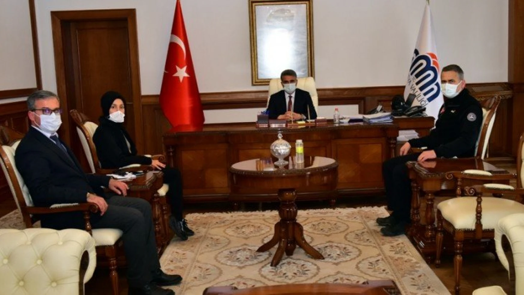 AFAD İyileştirme Daire Başkanı Mustafa Esin, Vali Aydın Baruş'u Ziyaret Etti