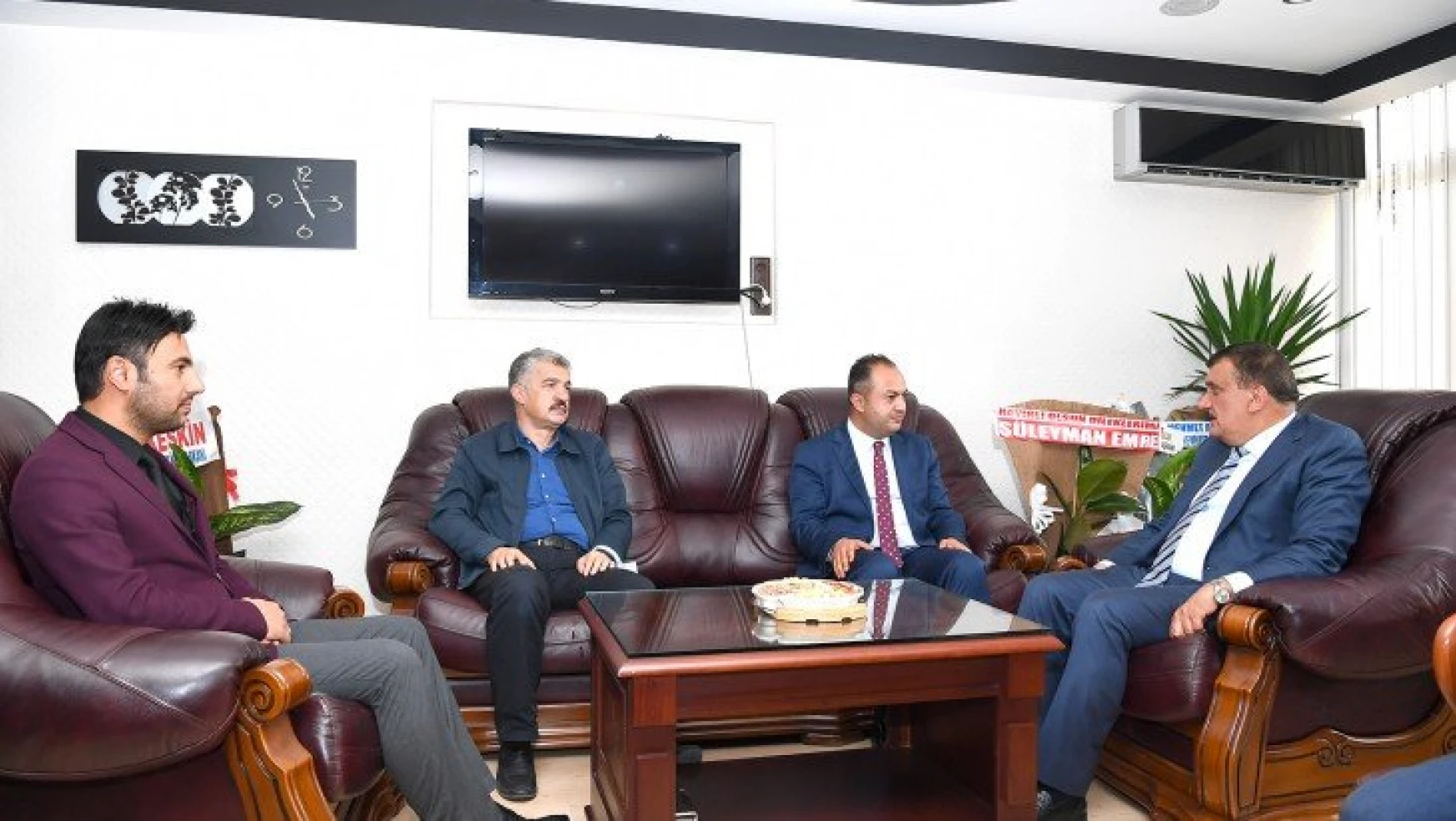 Başkan Gürkan'dan, Baro Başkanı Demez'e Hayırlı Olsun Ziyareti