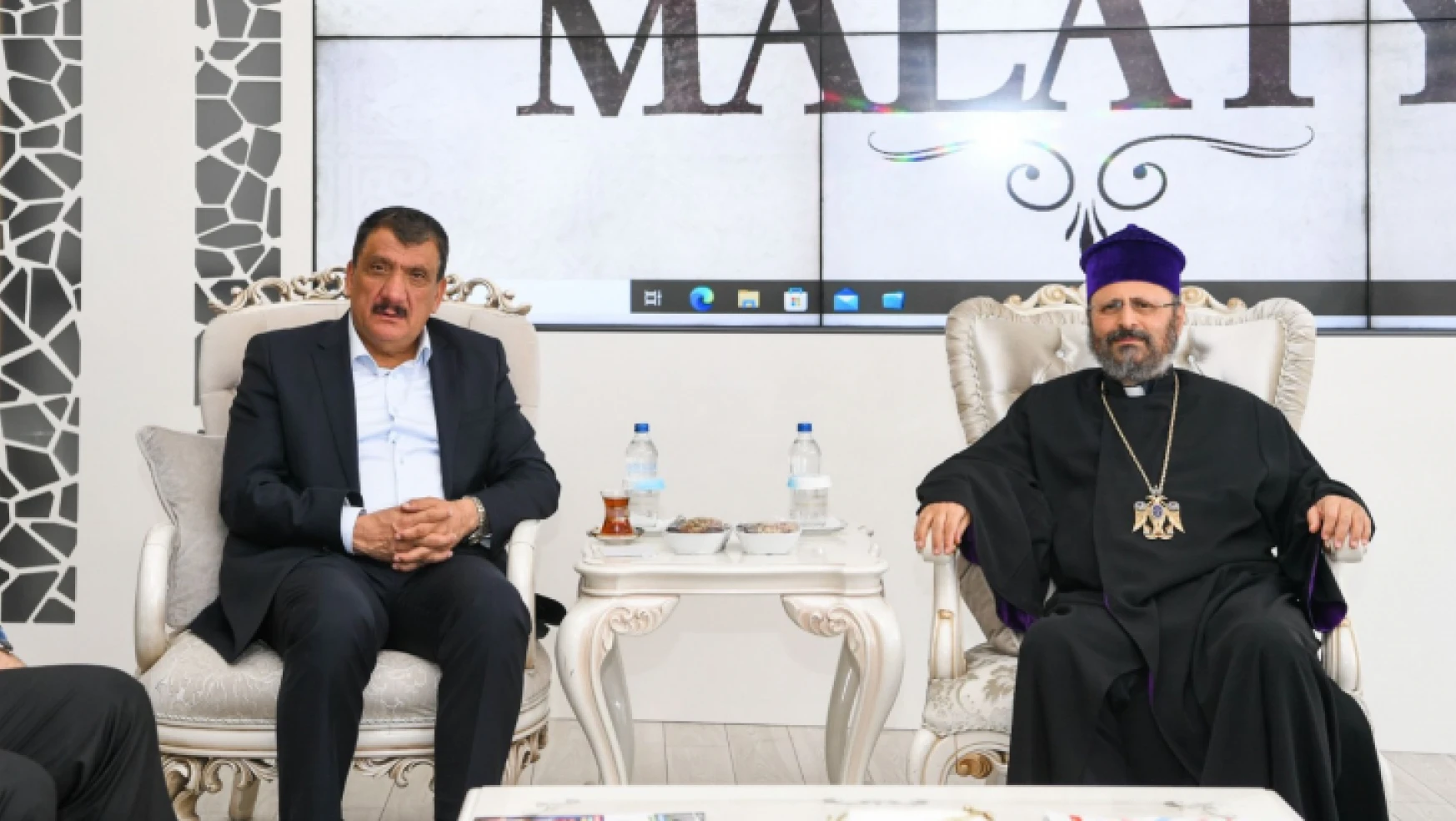 Başkan Gürkan Ermeni Patriği Maşalyan'ı kabul etti