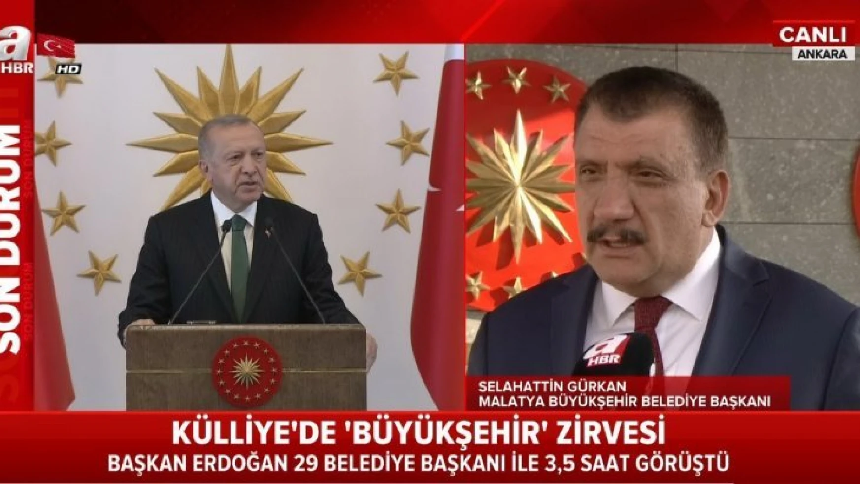 Başkan Gürkan Ulusal kanallara değerlendirmelerde bulundu