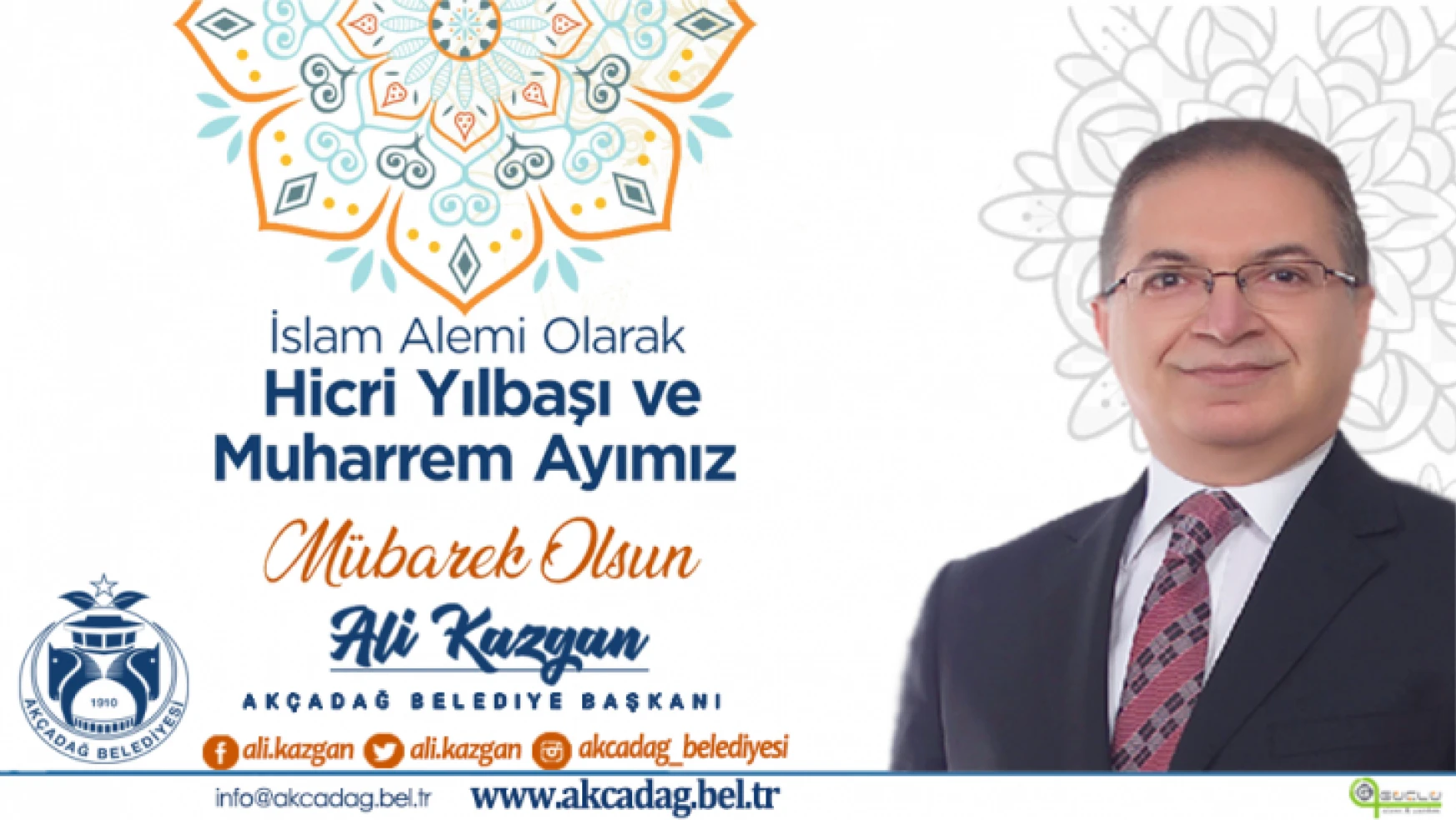 Başkan Kazgan'ın Hicri Yılbaşı ve Muharrem Ayı Mesajı