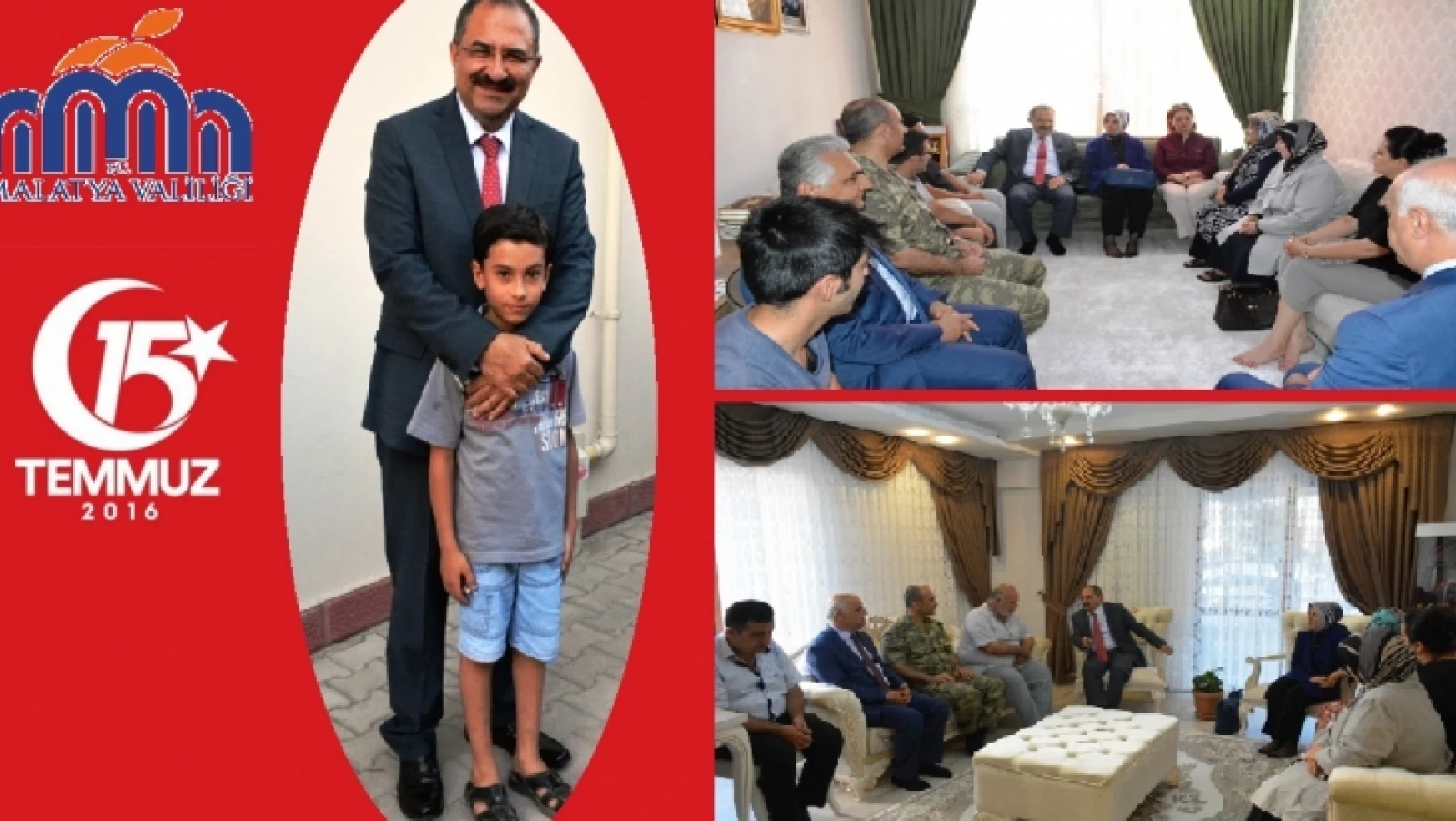 Vali Kaban'dan 15 Temmuz Demokrasi Şehitlerinin Ailelerine Ziyaret