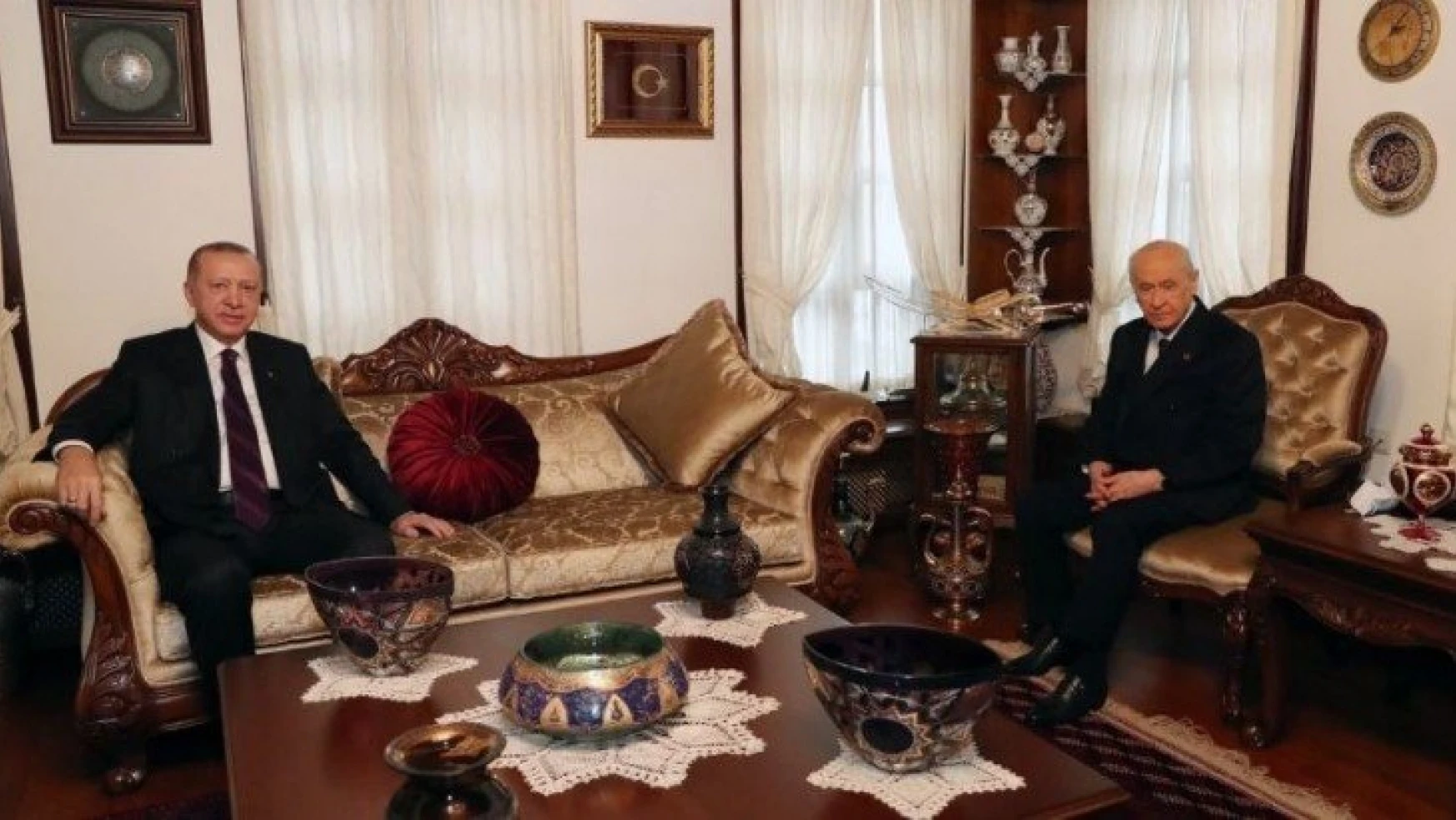 Cumhurbaşkanı Erdoğan'dan, MHP Lideri Bahçeli'ye ziyaret
