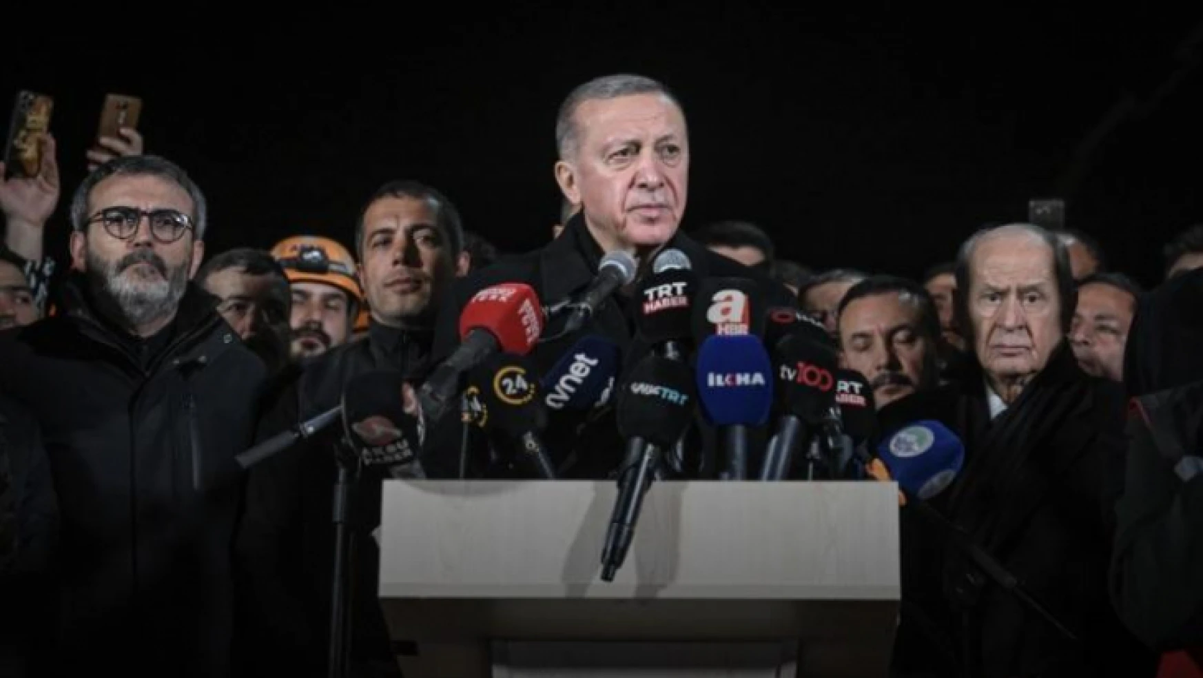 Cumhurbaşkanı Erdoğan ve MHP Genel Başkanı Bahçeli Kahramanmaraş'ta
