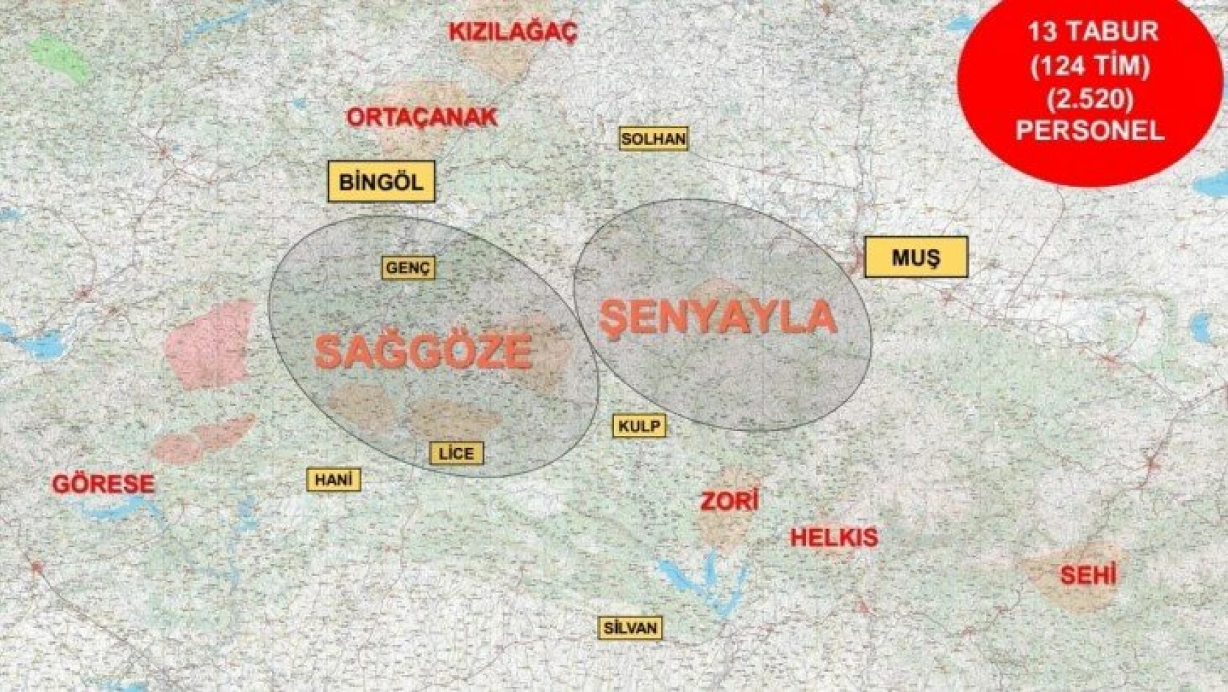 Diyarbakır-Bingöl-Muş İllerinde Eren Şenyayla-Sağgöze Operasyonu Başlatıldı