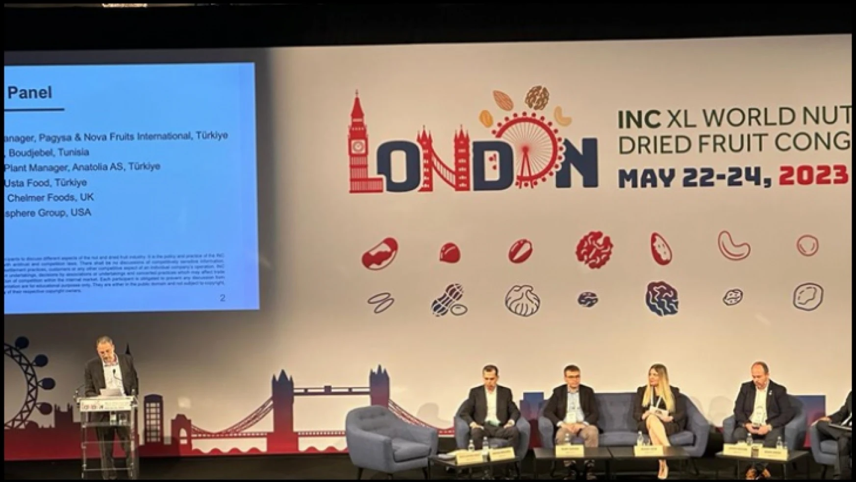Dünya Kuru ve Kabuklu Meyve sektörünün en büyük organizasyonu INC Kongresi, Londra'da gerçekleşti