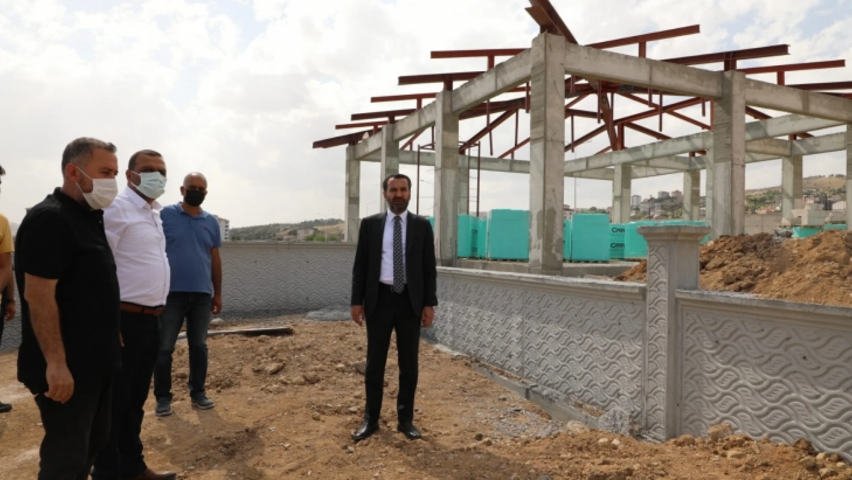Elazığ Belediyesi Mezarlıklar Müdürlüğü Hizmet Binası İnşası, Büyük Oranda Tamamlandı