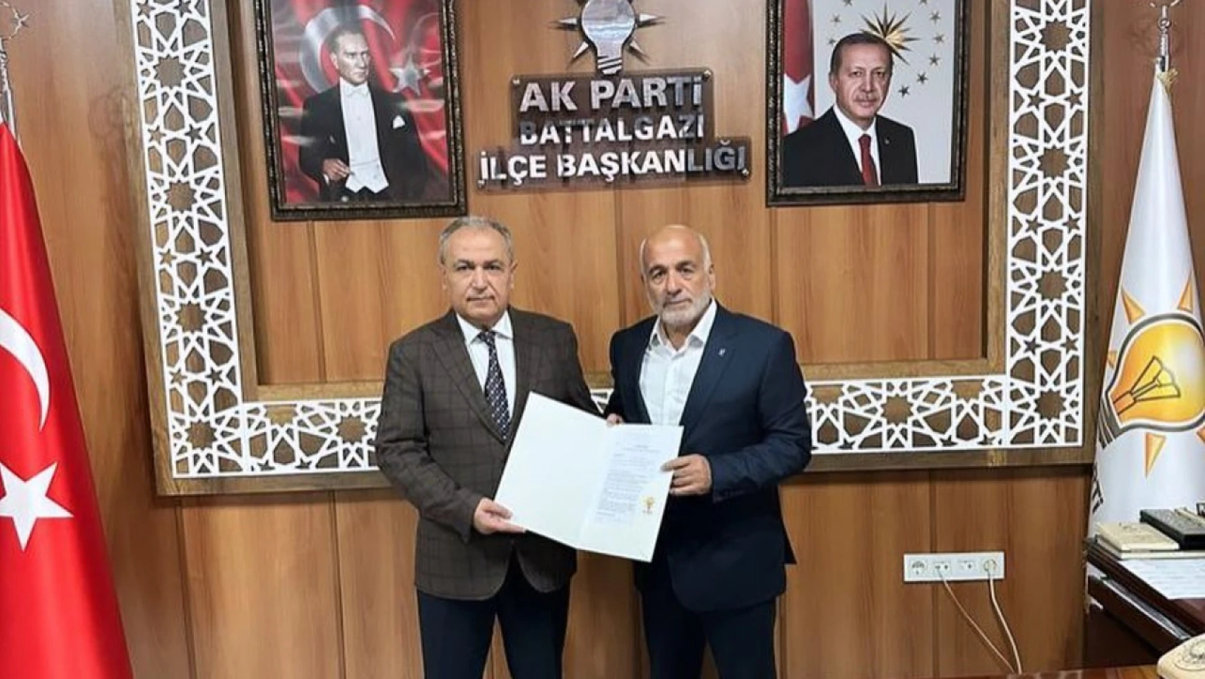 Erkoç Battalgazi Belediye Başkanlığı Aday Adaylık başvurusunu yaptı