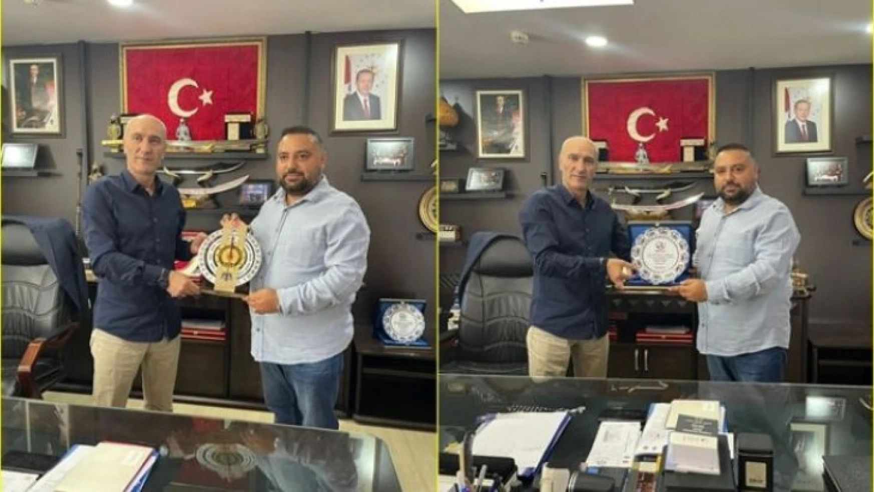 Gazeteci Ferhat Aydoğan, Osmaniye İl Emniyet Müdürü Ahmet Okumuş'u Ziyaret Etti
