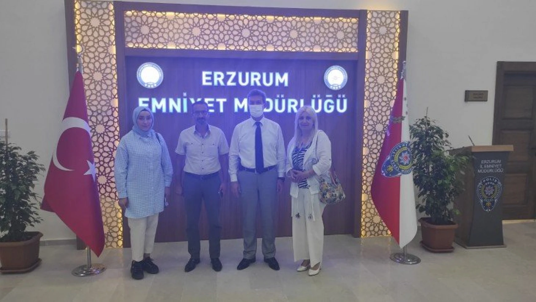 Gazeteciler Basın Birliği Derneği  Başkanlığından Erzurum İl Emniyet Müdürlüğüne ziyaret