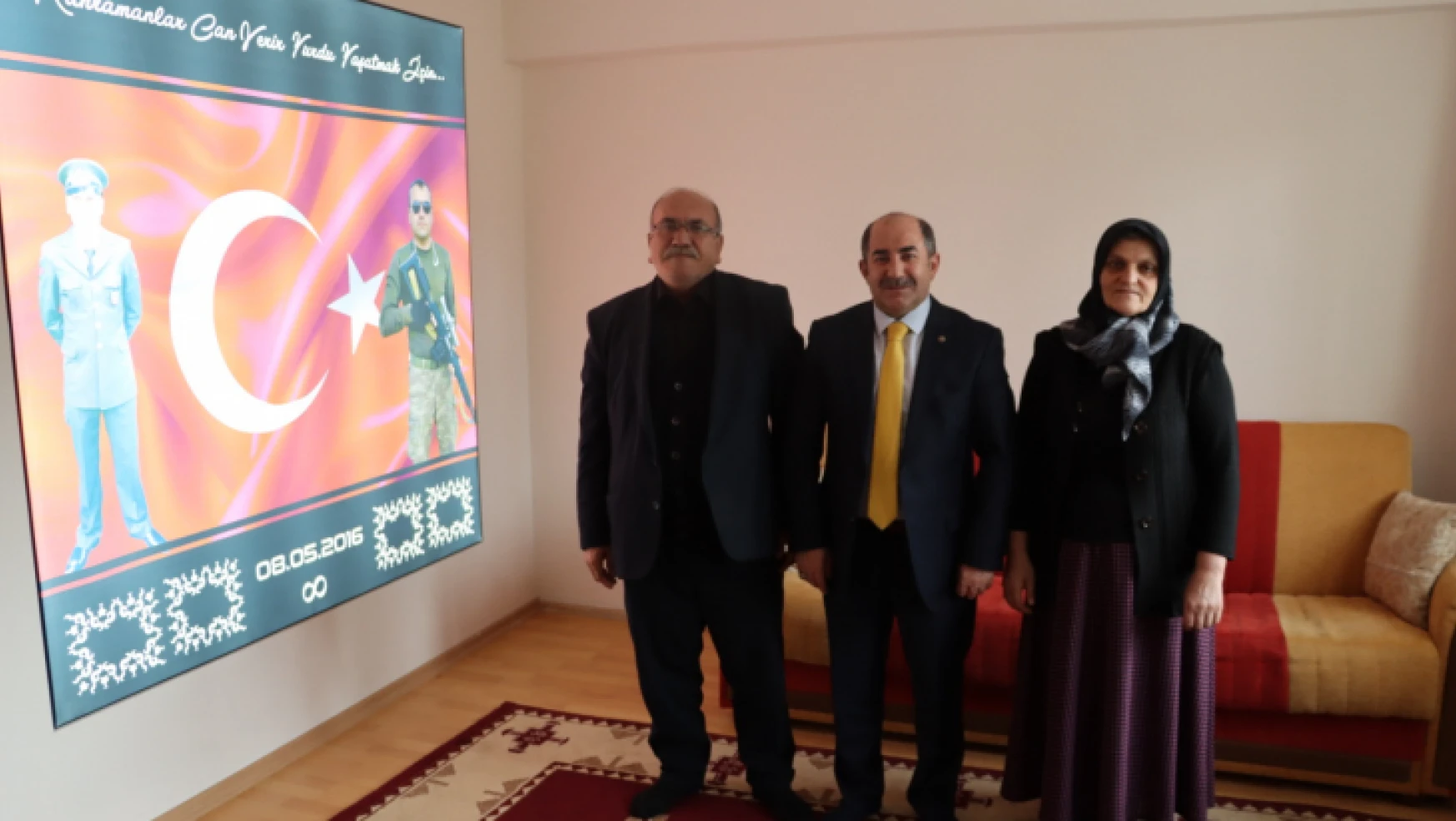 Gazi Cuma Kaya ve Şehit Mehmet Kılınç'ın Ailelerini Ziyaret Etti