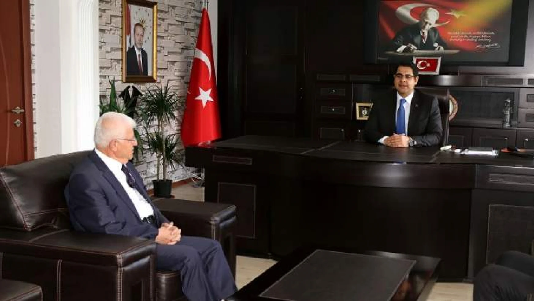 Başkan Millioğulları'ndan Kaymakam Özdemir'e hayırlı olsun ziyareti