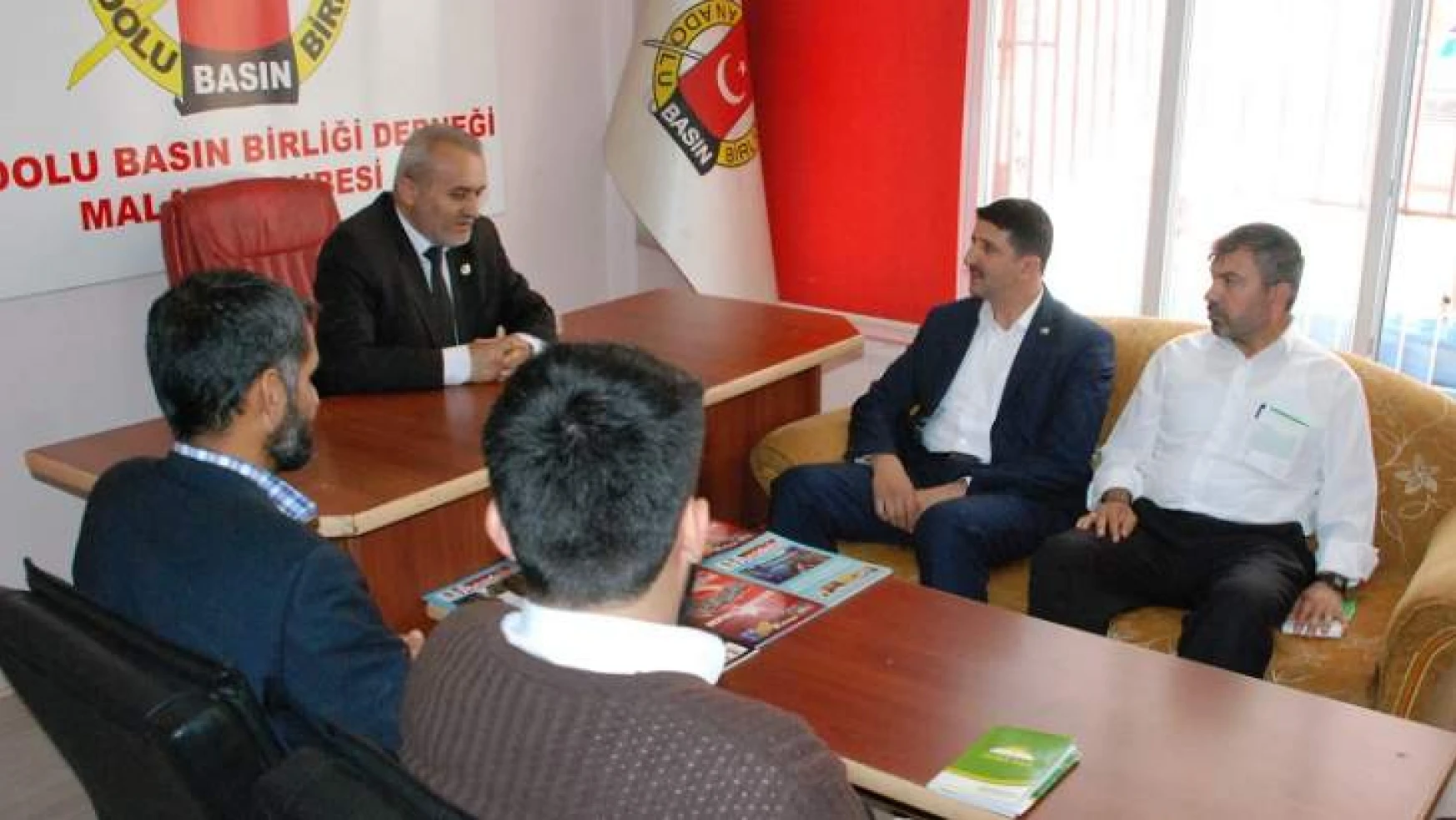 HÜDA PAR Malatya İl Yönetiminden Anadolu Basın Birliğine Ziyaret