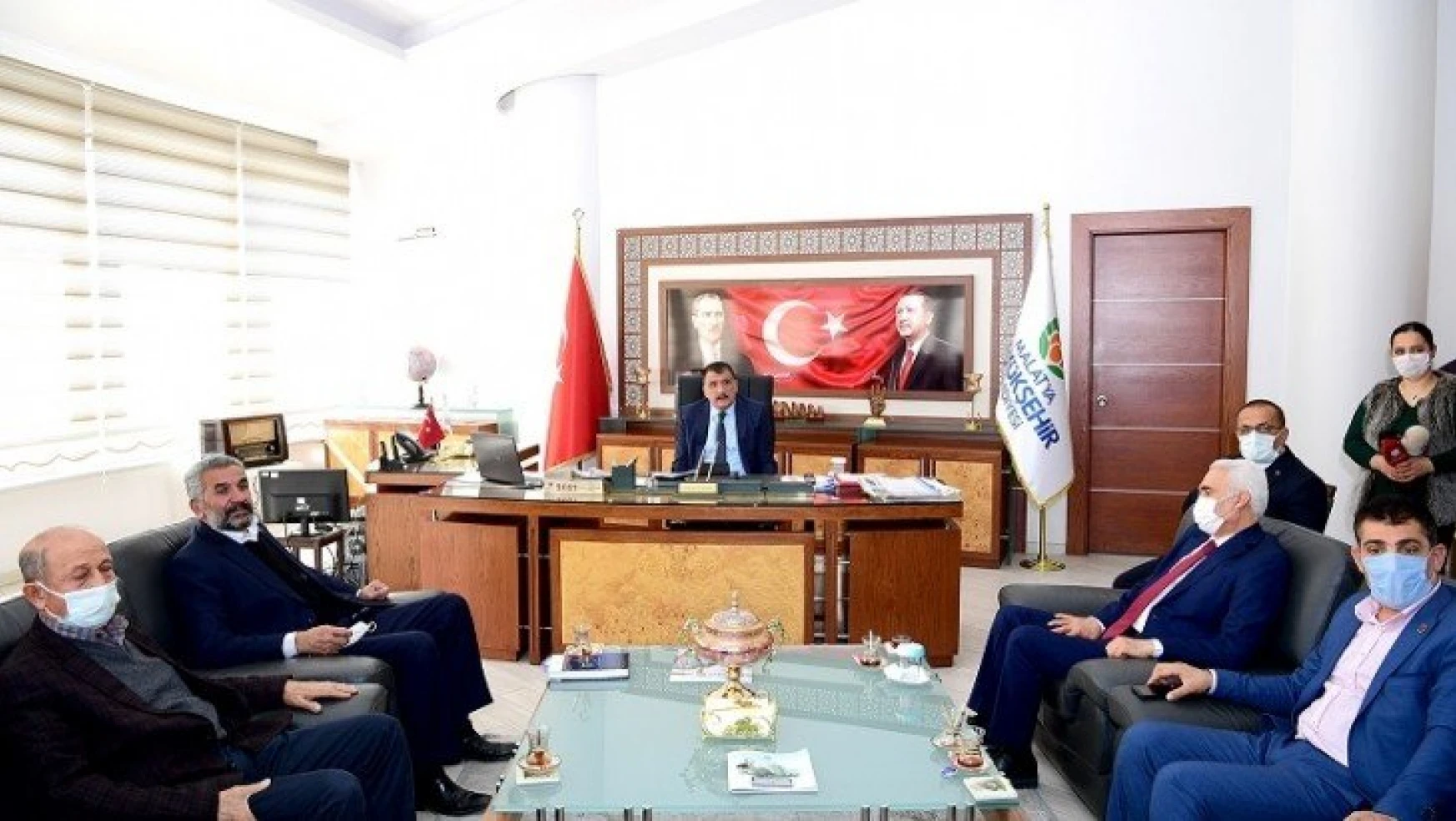 Hekimhan Heyetinden Başkan Gürkan'a Teşekkür Ziyaret