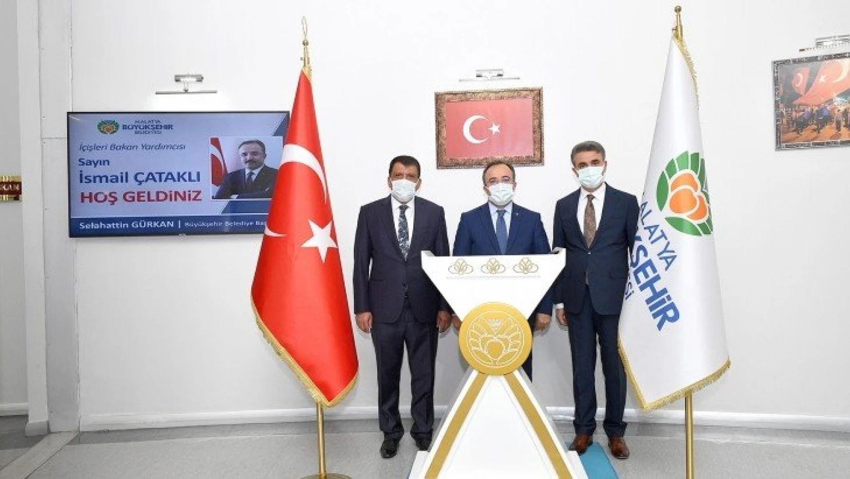 İçişleri Bakan Yardımcısı Çataklı'dan Başkan Gürkan'a Ziyaret