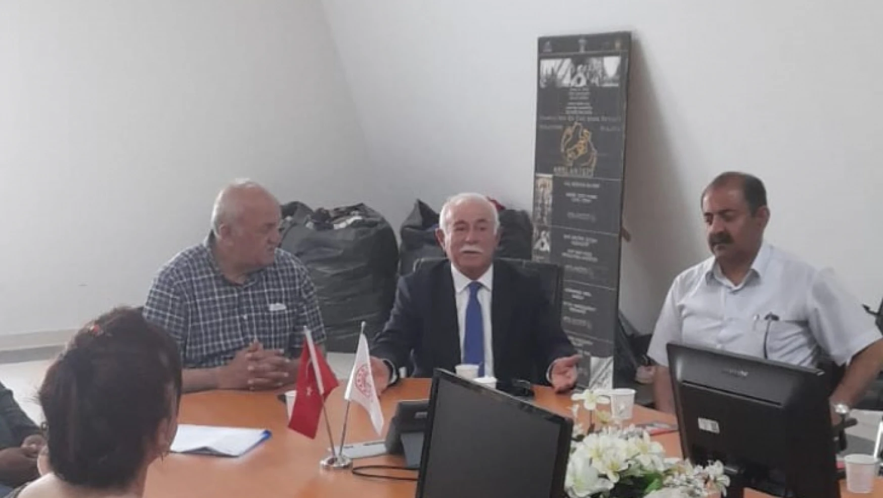 İl Kültür ve Turizm Müdürlüğünde Alevi-Bektaşi Kültür ve Cemevi Başkanlığı hizmetleri toplantısı
