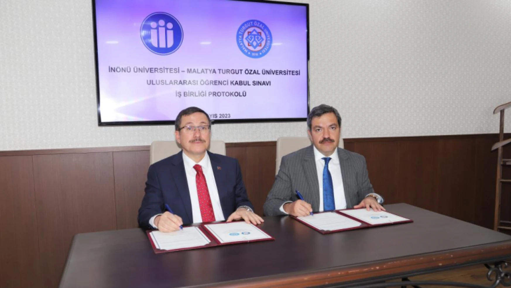 İnönü Üniversitesi ile Malatya Turgut Özal Üniversitesi Arasında İş Birliği Protokolü İmzalandı