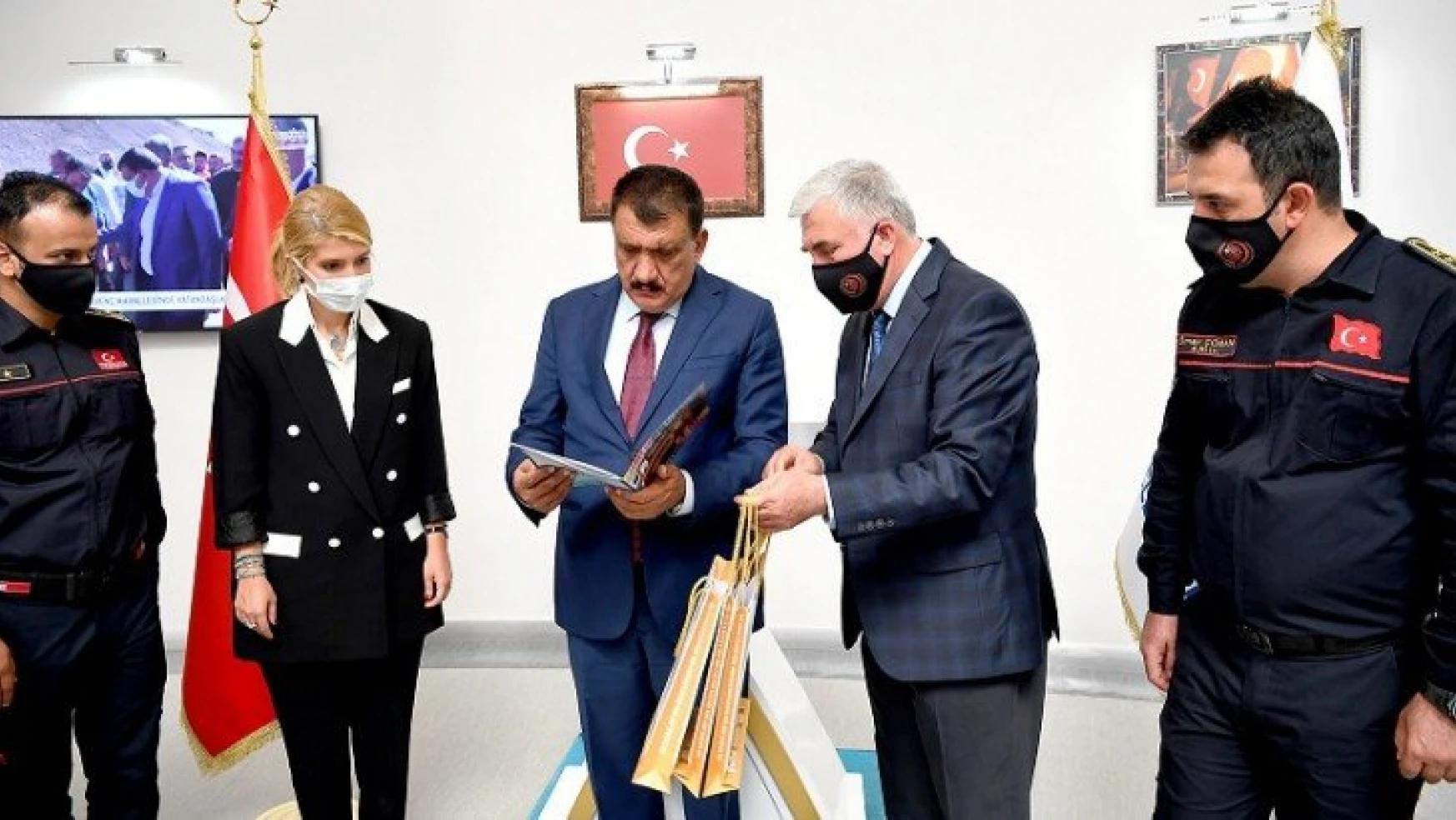 İtfaiye Teşkilatından Başkan Gürkan'a Ziyaret