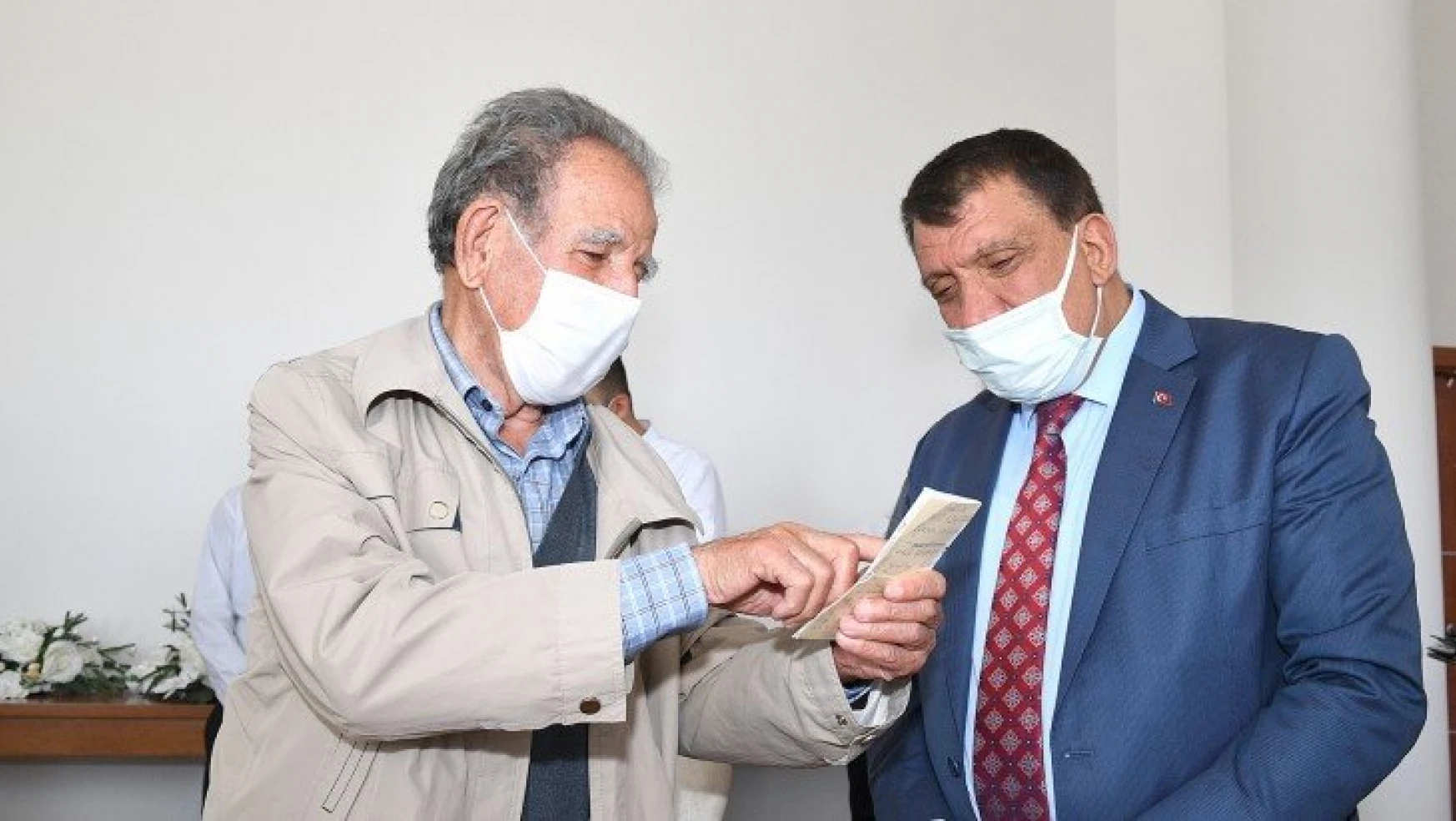 Köy Enstitüsü mezunu emekli öğretmenlerden Başkan Gürkan'a ziyaret