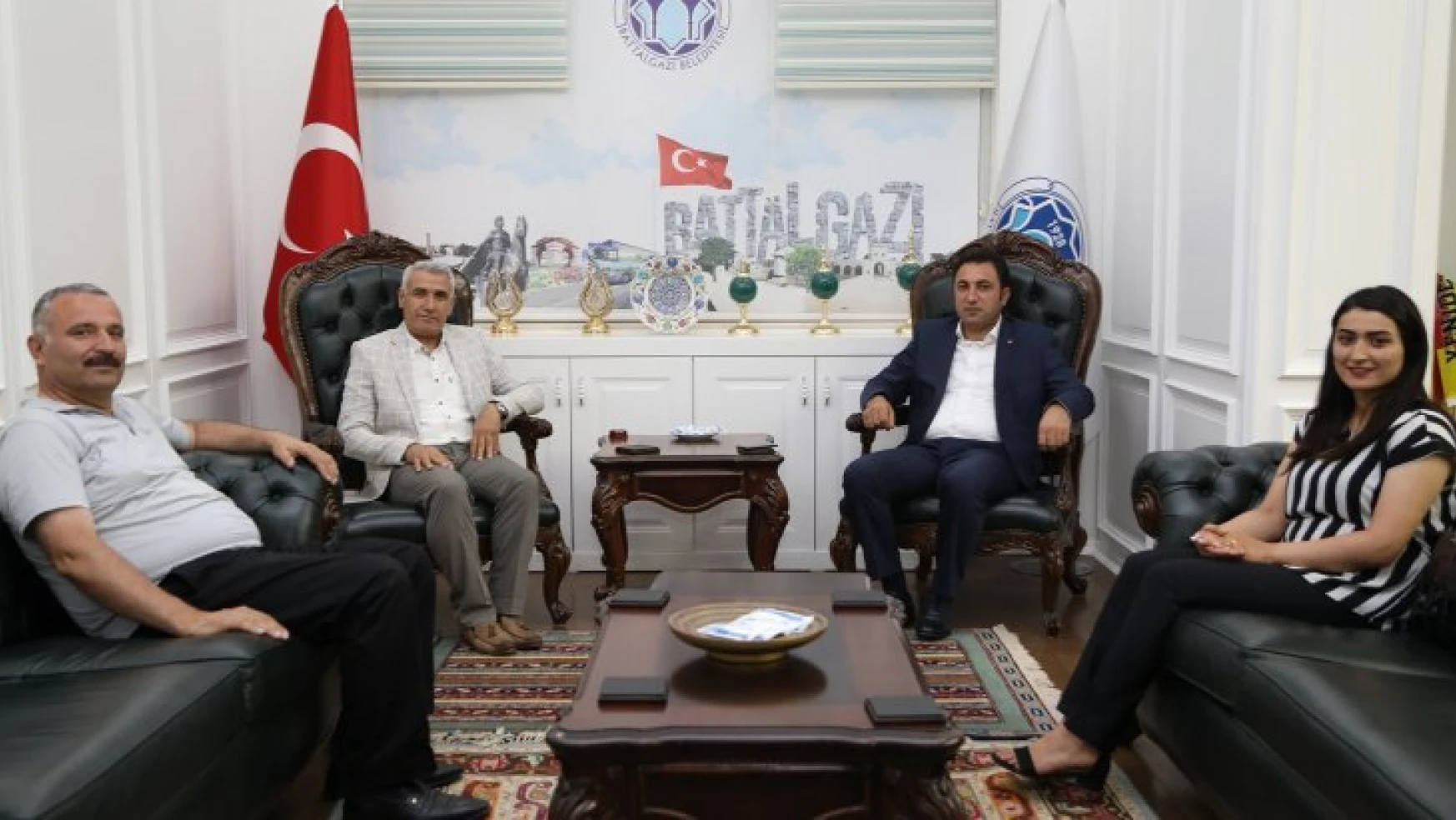 Kuluncak Belediye Başkanı Cengiz, Başkan Güder'i Ziyaret Etti