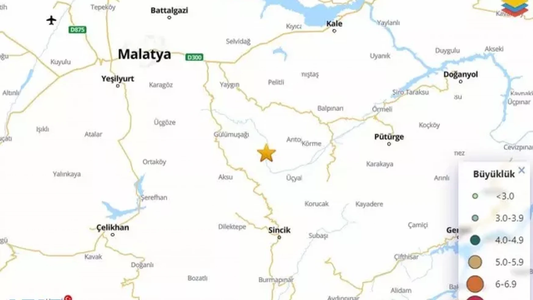 Malatya da 4.0'lık depremle sallandı