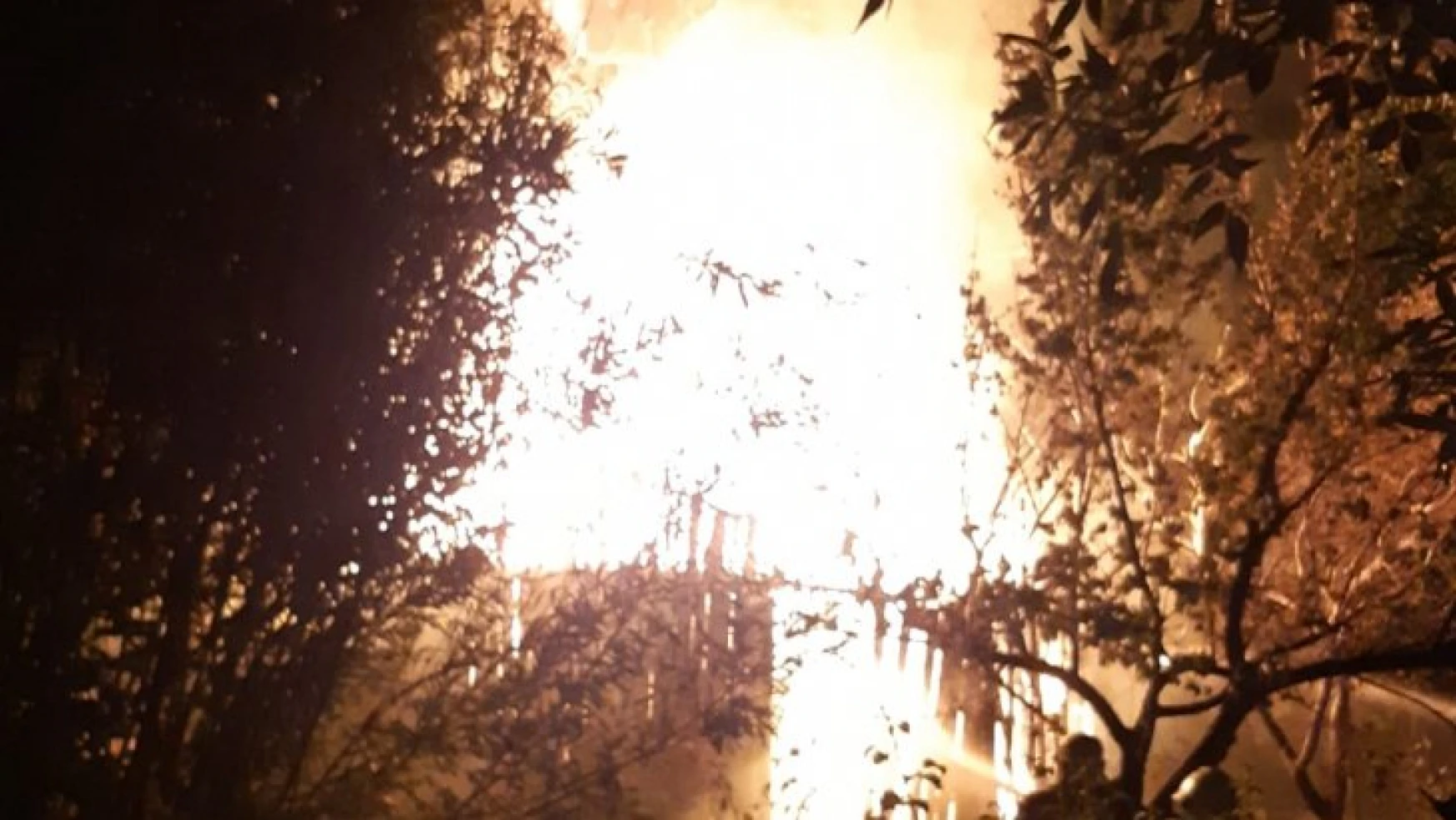 Malatya'da Bağ evinde yangın çıktı