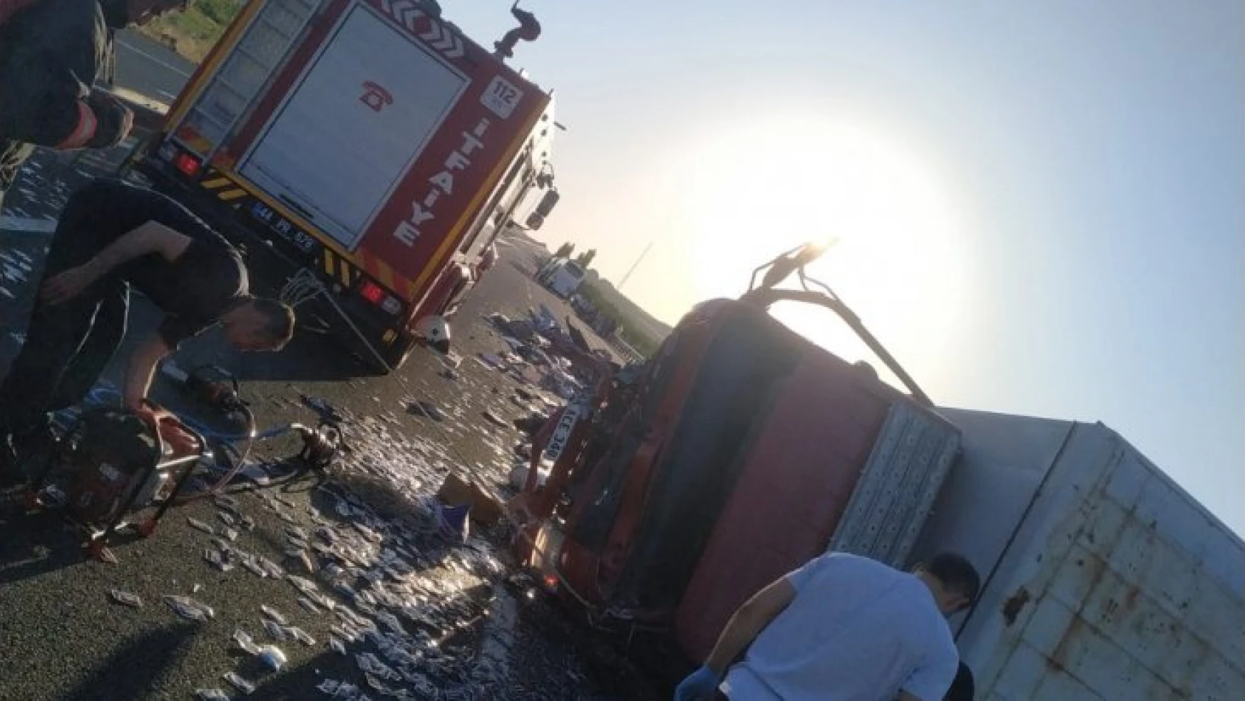 Malatya Elazığ yolu kapıkaya mevkiinde trafik kazası