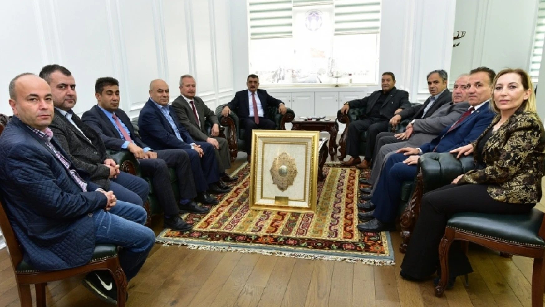 Fendoğlu Ve Yönetim Kurulu Üyeleri, Başkan Gürkan'ı Ziyaret Etti