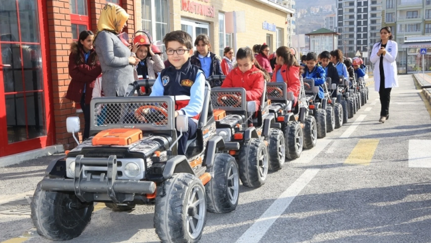Bölgenin İlk Trafik Parkında Öğrencilere Trafik Eğitimi Veriliyor