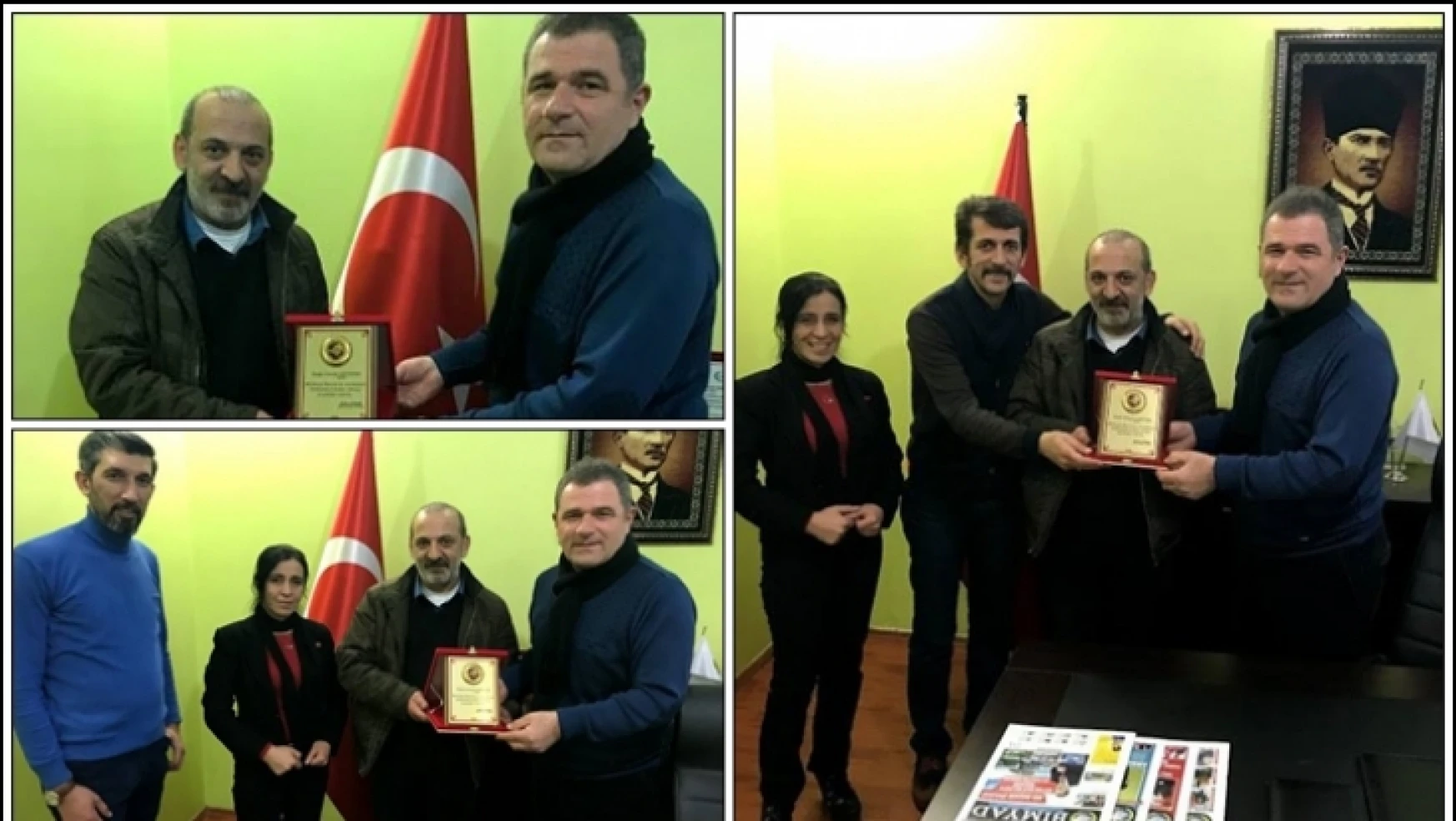 BİMYAD'DAN,Cemal Güntürk'e Teşekkür Plaketi